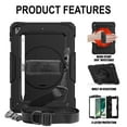 thumbnail image 3 of iPad 7.9 Inch Mini 4 2015 Mini 5 2019 [ Mini 4th / 5th Gen ] A1538 A1550 A2133 A2124 A2126 A2125 Built-in Kick Stand Heavy Duty Rugged Case - Black, 3 of 8