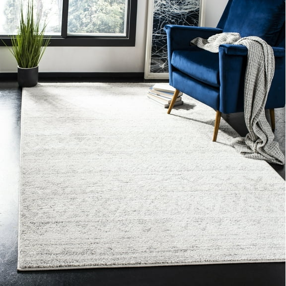 SAFAVIEH Adirondack Emil Southwestern Area Rug, Ivory/Silver, 4' x 6'