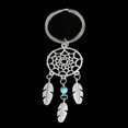 thumbnail image 3 of Handmade Dreamcatcher Key Ring Key Chain Charm Bag Hanging Ornament for Bag Hanging Ornament Blue, 3 of 9