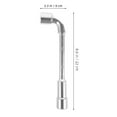 thumbnail image 2 of Masteelf L Shaped Socket Wrench for Car and Motorcycle Repair Double-Ended Adjustable Tire Valve Tools 21mm, 2 of 7