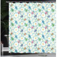 thumbnail image 4 of Ambesonne Cartoon Shower Curtain, Daisies and Ladybugs, 69"Wx84"L, Multicolor, 4 of 5