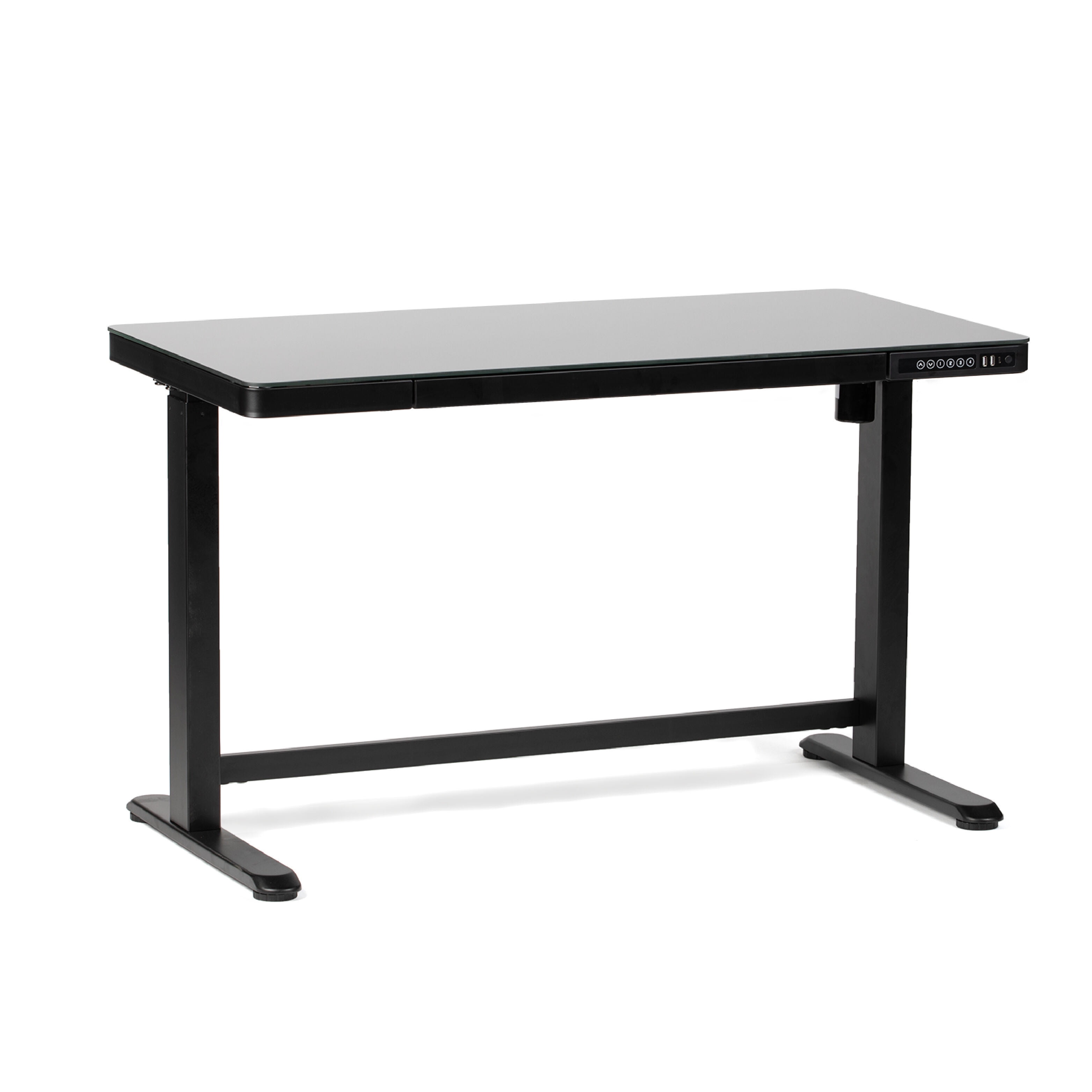 Titan Fitness Adjustable Glass Top Standing Desk, LoctekMotion ET118
