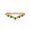 Rose Plated, variant on Malachite Gemstone Chevron Ring, V Shaped Curved Ring, 925 Sterling Silver Yellow Gold Plated Promise Ring, Vintage Inspired Ethnic Handmade Jewelry, Birthday Gift Jewelry For Her