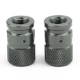 thumbnail image 2 of Pair CNC Titan-color Anti-Thief Tire Valve Stem Caps For Car Truck Bike Motorcycle, 2 of 8