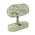 thumbnail image 1 of Desk Fan Adjustable USB Powered 3 Speeds Double Motor Foldable Fan for Home, 1 of 10