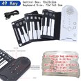 thumbnail image 1 of Electronic Hand Roll Piano 49 61 88 Key Beginner Keyboard Instruments Kids Learning Toys for Children Boys Musical Girls Music 49 Key-(Opp Bag) C, 1 of 6