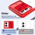 thumbnail image 2 of for Motorola Moto G Stylus 5G 2024 Case, Stylish Slim Crystal Clear PC Back + TPU Silicone Case with Sliding Camera Cover Anti-fingerprint Shockproof Phone Cases for Moto G Stylus 5G 2024, Red, 2 of 6