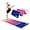 Pink ,Blue Gradient, variant on Matladin 5 Folding 8" Easy to Clean 76" x 30" Pink Blue Gradient Exercise Aerobics Mat