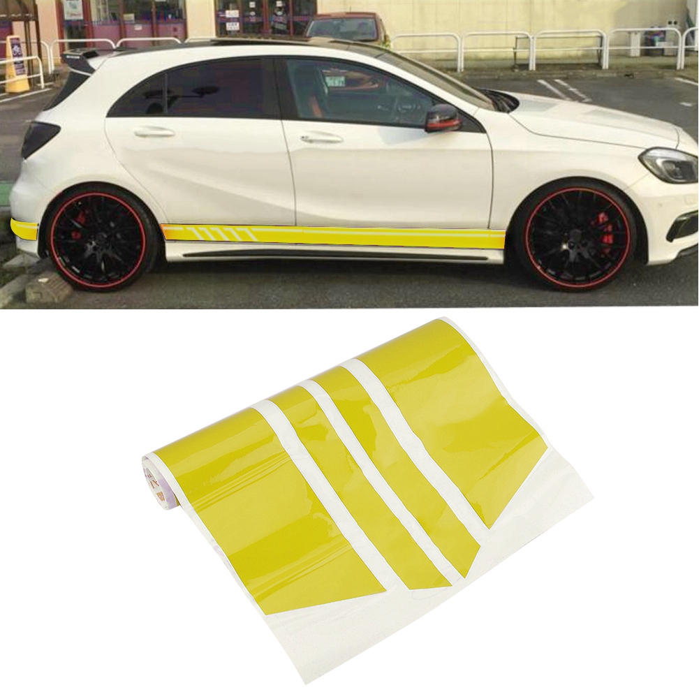 Garosa D655 Universal Car Waist Side Skirt Stripe Vinyl Sticker DIY