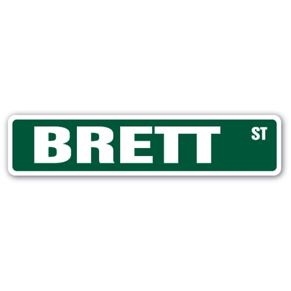 Brett Street [3 Pack] of Vinyl Decal Stickers |for Laptop Car