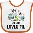 thumbnail image 3 of Inktastic Zebra My Dede Loves Me Boys or Girls Baby Bib, 3 of 4