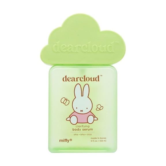 dearcloud x Miffy Clarifying Body Serum – Ultra Hydrating Serum with AHA / BHA / Cica – Korean Skin Care Body Serum for Smooth, Clear Skin (5.24 fl oz)