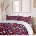 thumbnail image 6 of Ambesonne Skull Duvet Cover Sets, Crosses Hearts Moons, 2-Queen, Multicolor, 6 of 6