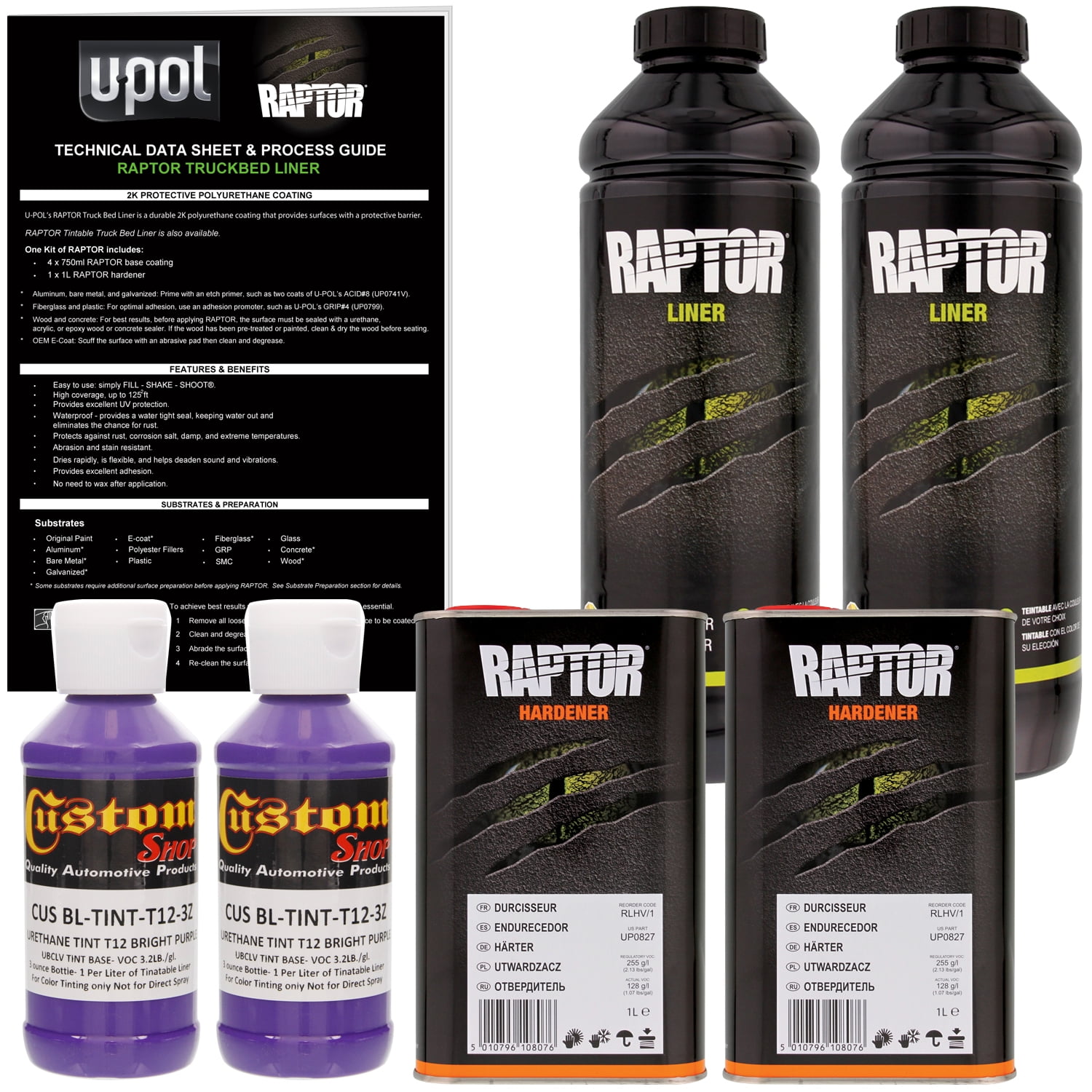 UPOL Raptor Dakota Brown Urethane Spray-On Truck Bed Liner, 2