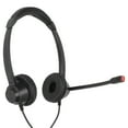 thumbnail image 3 of Auriculares binaurales con cable de 2,5 mm para empresas, con micrófono HD, para centros de llamadas y telemarketing., 3 of 14