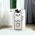 thumbnail image 6 of Yayeee Freestanding Laundry Hamper with Handle Collapsible Large Storage Basket for Clothes, Beige Chubby Cat, 6 of 7
