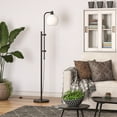 thumbnail image 4 of Evelyn&Zoe Industrial Metal Height-Adjustable Floor Lamp, 4 of 9
