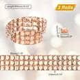 thumbnail image 2 of 2rolls Self-adhesive Rhinestone Mosaic Tape Light Colorado Topaz Square: 10x10mm 30x3.6mm 0.9M/roll, 2 of 7