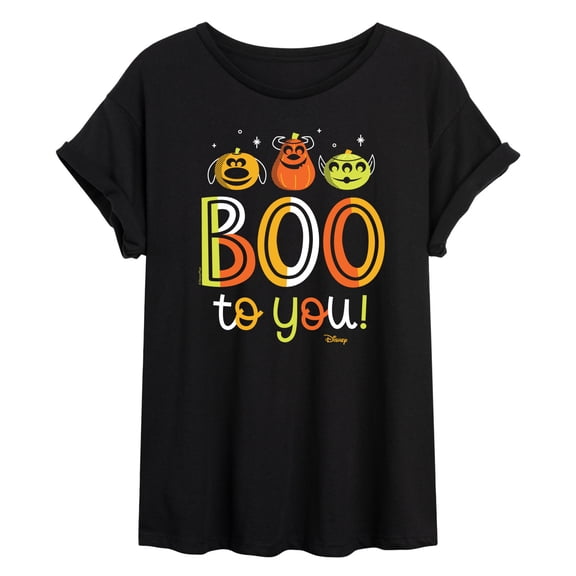 Disney Pixar - Boo To You - Juniors Ideal Flowy Muscle T-Shirt