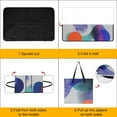 thumbnail image 4 of Color Wave Point Geometry Waterproof Picnic Blanket with Foldable Zipper, Suitable for Outdoor Use, Suitable for Travel, Camping, Beaches, Parks, Grasslands, Picnic Blanket Accessories, 4 of 8