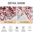 thumbnail image 6 of Round Tablecloth Red Christmas Eucalyptus Leaf Waterproof Oil Proof Polyester Table Cloth Cover Decor for Home Dining Outdoor,Patio,Parties, 60" Dia. Botanical Winter Floral White, 6 of 9