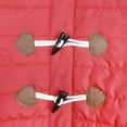 thumbnail image 2 of Holiday Time Dog Clothes: Hooded Jacket for Fall & Winter, Red with Faux Toggles, Size XS-XL, 2 of 8