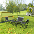 thumbnail image 4 of Picnic Table Set 3 Foldable Chairs & 1 Table, 600D Polyester Fabric, Foldable, 4 of 7
