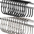 thumbnail image 1 of 24pcs Shower Curtain Rings, Rustproof Metal Shower Curtain Rings, Oval Shower Curtain Rings and Hooks, 1 of 5