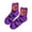 Purple, variant on Women Halloween Socks,Cute Funny Thick Terry Mid‑Calf Sleep Floor Socks Fall Winter Home Holiday Wear