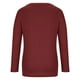 thumbnail image 5 of Camisas Para Mujer Camiseta Casual Sólido Cuello Redondo Sudadera Kink Split Manga Larga Tops Odeerbi ODB129941, 5 of 8
