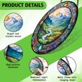 thumbnail image 3 of Pawberry Valley Window Hanging Stained Glass, Valley Suncatchers for Windows Stained Glass, Stained Glass Valley suncatcher, 3 of 7