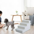 thumbnail image 1 of Escalera para Mascotas de Alta Densidad, Rampa para Gatos, Escalera Antideslizante para Mascotas, Escalera para Mascotas para Perros y Gatos pequeños, Blanco 4 Pasos Yinane Pasos del cachorro, 1 of 8