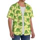thumbnail image 2 of Balery Funny Frogs Camisa Casual de Manga Corta con Botones para Hombre, Texturizada, Estilo Cubano, para Playa, Verano-3X-Large, 2 of 5