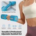 thumbnail image 5 of EAST MOUNT Adjustable Weight Dumbbells Set of 2 4 in 1 Hand Weights for Women 2lb/3lb/4lb/5lb/6lb Dumbbell Weights Set for Home Gym Workout, 5 of 8