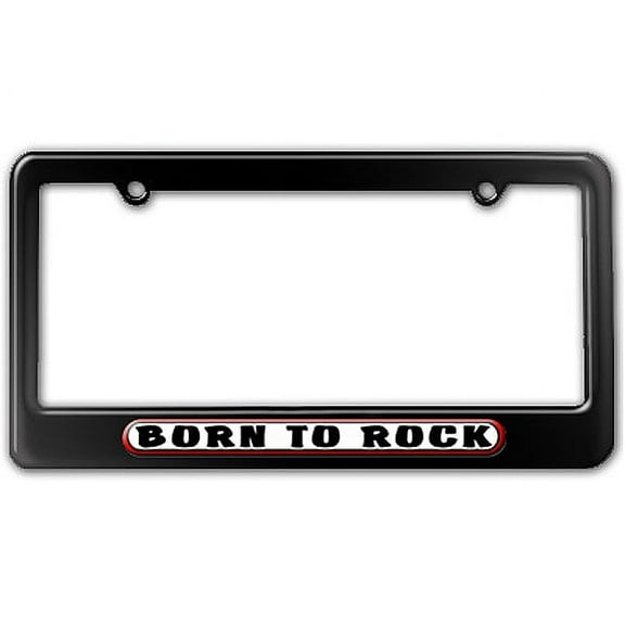 Born to Rock License Plate Frame