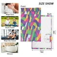 thumbnail image 6 of Yayeee 2 Pack Hand Towels for Bathroom 100% Cotton 16" x 28" Soft Absorbent Kitchen Towel, Colorful Plaid, 6 of 7