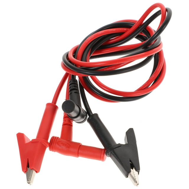OULII 1Par Clips Para Multímetro Con Cables De Y Cubierta De Goma Para Reparación Y Pruebas Precisas