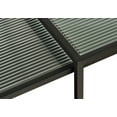 thumbnail image 4 of Unique Furniture Metal and Fluted Glass Nesting End Table Set in Black, 4 of 5