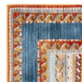 thumbnail image 5 of SAFAVIEH Bokhara Fletcher Striped Polyester Runner Rug, Blue/Orange, 2'2" x 8', 5 of 7