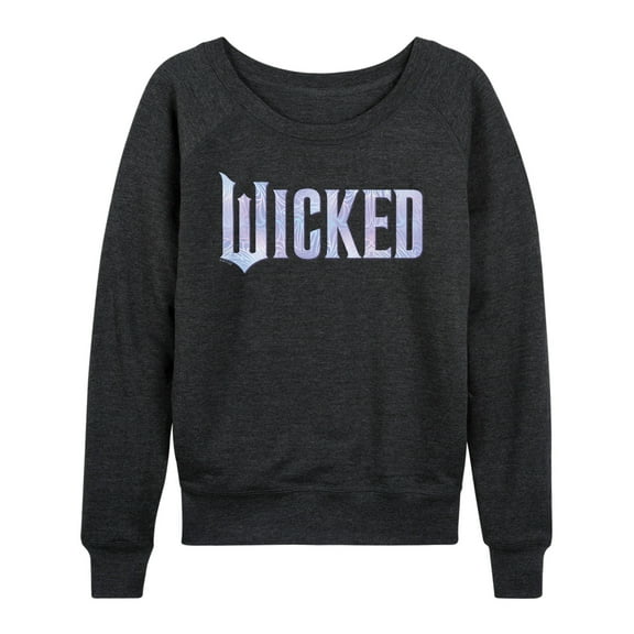 Wicked: Part 2 -  Sparkle Logo - Women's French Terry Long Sleeve Pullover