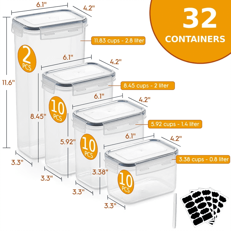 Mibote 32-Piece Airtight Food Storage Container Set photo 2