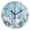Black Needle, variant on 10" Artistic Round Wall Decorative Desk Clock Wall Clock Home Decor Blue and White Snowman Decorations