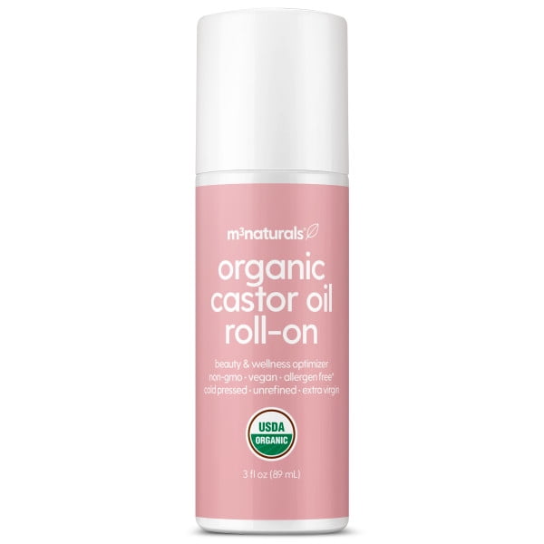 M3 Naturals Organic Cold Pressed Castor Oil Roll-On, 3 oz photo 3