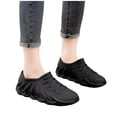 thumbnail image 6 of Crunowin Women's Comfort Rain Shoes, Waterproof Non-Slip Stylish Wide Size Soft Sole Low-Cut Outdoor Shoes Black 6, 6 of 7