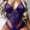 Purple, variant on uublik Lingerie Set for Women Sexy Naughty Sexy Naughty Plus Size Babydoll Lace Bodysuit
