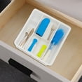 thumbnail image 3 of TIELUTT Drawer and Fork Tray Large Capacity Kitchen Tableware Storage Double Layer and Fork Clear Canisters Rice Holder Organization with Lids Pantry Containers Kitchen Containers for Organizing, 3 of 6