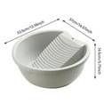 thumbnail image 3 of Home Decor Basin Hand Washing Wash Basin Lightweight Board Washtub Lightweight Convenient Laundry Tub Clothes Hand Wash Board Bathroom Products, 3 of 7