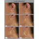 thumbnail image 3 of Pendientes de aro de plata de ley 925, pendientes de aro chapados, juego de pendientes de aro grandes, pendientes de aro de plata para mujeres y niñas NO.1970, 3 of 3