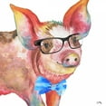 thumbnail image 2 of Medley, Elizabeth 26x26 Gold Ornate Wood Framed with Double Matting Museum Art Print Titled - Nerdy Pig, 2 of 4