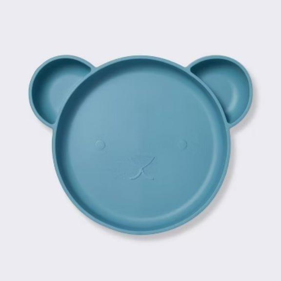 Silicone Dining Plate - Blue Bear - Cloud Island